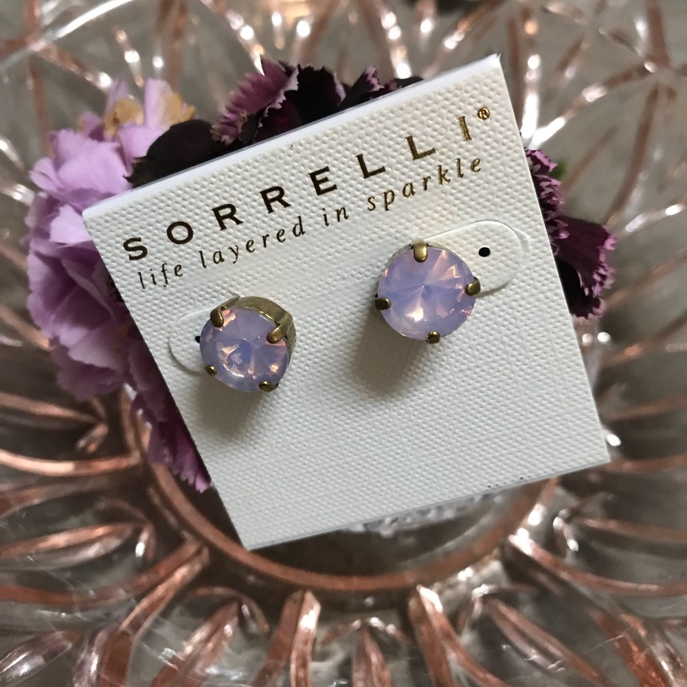 New Sorrelli Rose Water stud earrings